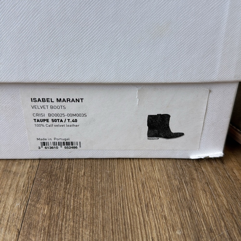ISABEL MARANT “Crisi” Ankle Boots, Taupe, 40 - Picture 11 of 11